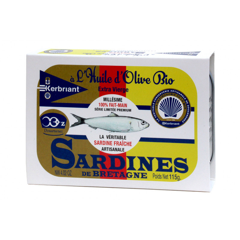 Vintage Brittany Sardines In Organic Olive Oil